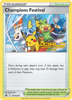 SWSH Black Star Promos Champion's Festival Pokémon card